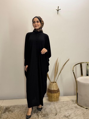 JOOQSTORE Yakalı Önü Düğmeli Ferace