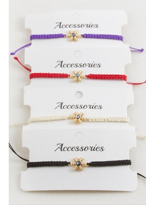 Zero Land Matrixzn Kartanesi Makrome Örgülü Bileklik - Su Yeşili