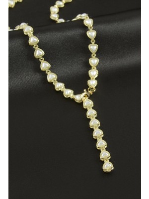 Zero Land Matrixzn Kalp Zirkon Taşlı Çelik Y Kolye - Gümüş Rengi