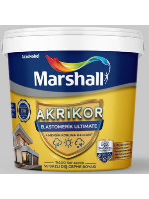 Marshall Akrikor Elastomerik Ultimate Dış Cephe Boyası Gelin Teli 15L