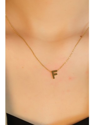 F Harf Kolye 22 Ayar A079082