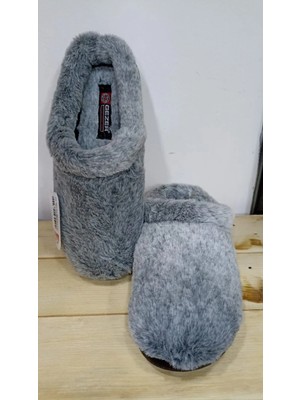 Gezer Yeni Sezon Rahat Taban Peluşlu Kadın Kışlık Ev Terliği