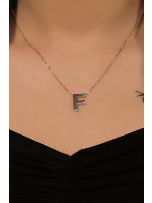 F Harf Kolye 22 Ayar A079465