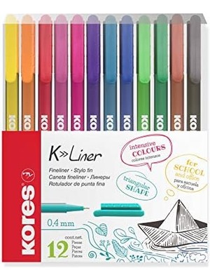 Nexa FL28112 Fineliner-Set, 0,4 Mm, 12 Renk