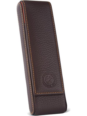 Nexa Ikili Deri Kalem Kılıfı (Kahve)