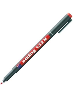 Nexa 149 M Silgili Permanent Kalem - Asetat Kalemi - Kırmızı - 10 Kalem - Yuvarlak Uç 1 mm