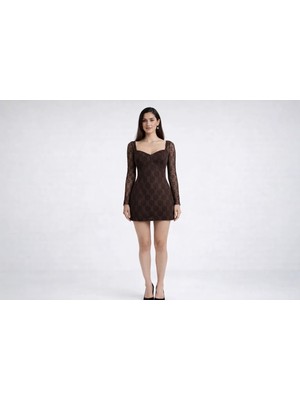 Novair Dantelli Mini Elbise