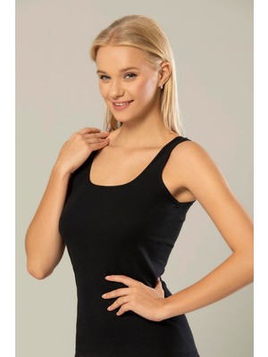 Erdem Kadın Kalın Askılı U Yaka 6'lı Paket Ribana Atlet 2105