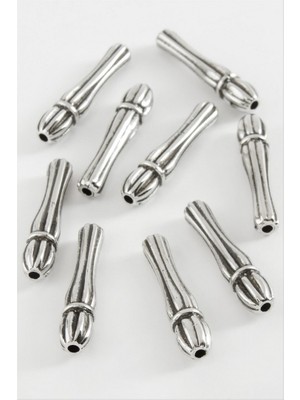 Zero Land Matrixzn Plastik Çizgili Tesbih İmame Atı 50 Gram - Gümüş Rengi