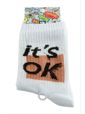 Zero Land Matrixzn Kolej Çorap 8*28 - Beyaz