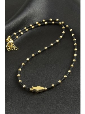 Zero Land Matrixzn Dorika Miyoki Boncuk Kolye 1 Adet - Siyah