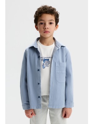 Nk Erkek Çocuk Dolphin Gömlek 4-8 Yaş Mavi