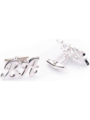 Tienda Elegante Kişiye Özel Gümüş Harf Kol Düğmesi