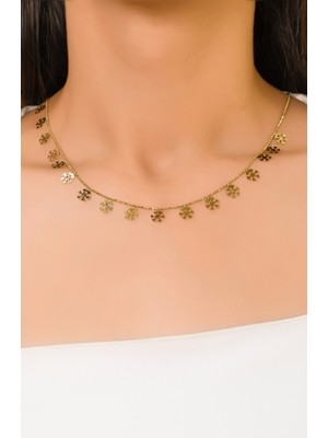 Kar Tanesi Kolye 14 Ayar A041806