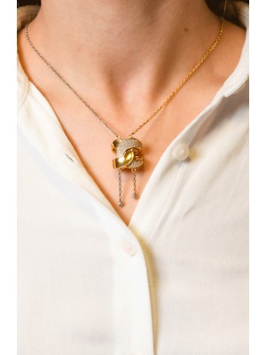 Taşlı Tasarım Kolye 22 Ayar A066204