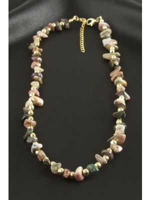 Zero Land Matrixzn Hint Akik Kırık Doğaltaş Kolye - Yeşil