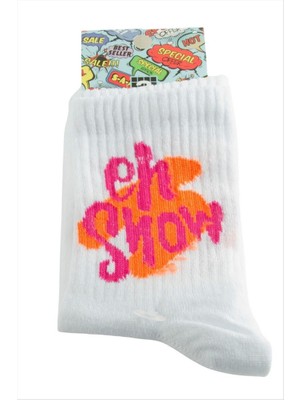 Zero Land Matrixzn Kolej Çorap 8*28 - Beyaz