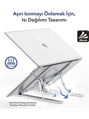 Nexa N29-3-GÜMÜŞ Katlanır Aluminyum Laptop Bilgisayar Standı
