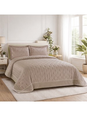 Nevore Home Luxury 240X260 cm Kapitone Çift Kişilik Yatak Örtüsü Seti  | Modern & Şık Tasarım
