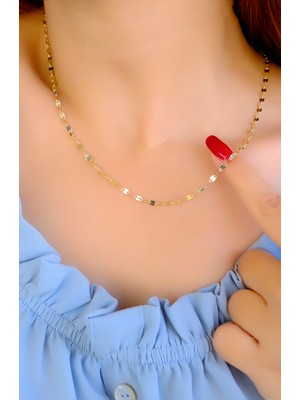 Pullu Zincir Kolye 14 Ayar A085016