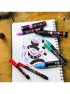 Nexa Uni Markör Kalem 5m Set 1.8-2.5 mm Keçe Uçlu (Beyaz)