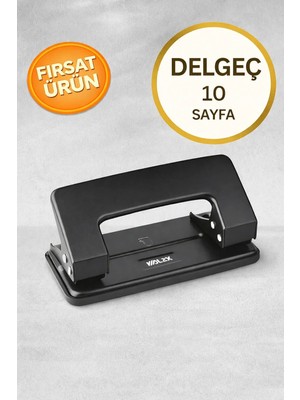 Anı Ofis Kırtasiye Ofis Delgeci – 10 Sayfa Delme Kapasitesi / Kapasiteli, Kaymaz Taban, Dayanıklı Gövde,ergonomik