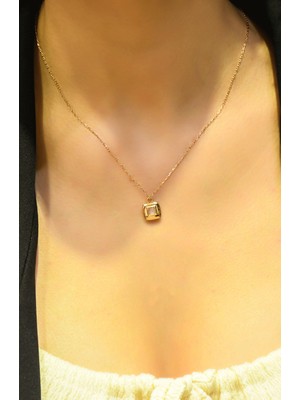 Taşlı Kolye 14 Ayar AT04921