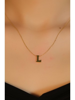 L Harf Kolye 22 Ayar A077593