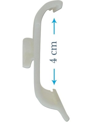 Nexa Stor Perde Alt Sabitleyici Aparat – (10 Adet) Rüzgârda Sallanmayı Önleyen Bej Renk, Kolay Montajlı Sağlam Plastik Tutucu