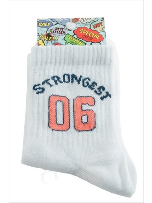 Zero Land Matrixzn Taraftar Kolej Çorap 8*28 - Beyaz