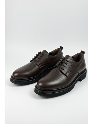 Lusive %100 Hakiki Deri Kahverengi Günlük Rahat Klasik Erkek Ayakkabı LUASS28AL0044