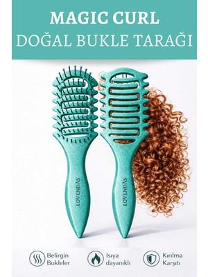 Lovendas Magic Curl Doğal Bukle Belirginleştirici Saç Tarağı