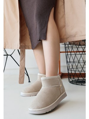 Aesco Elsa Bej Süet Bot - Lisinya