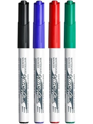 Liora Velleda 1741 Beyaz Tahta Kalemi 4'lü Blister Karışık Renkler