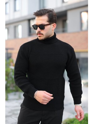 Etiler Collection Erkek Boğazlı Örme Kazak