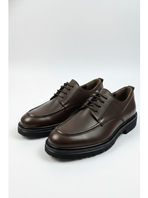 Lusive %100 Hakiki Deri Kahverengi Günlük Rahat Klasik Erkek Ayakkabı LUASS28AL0045