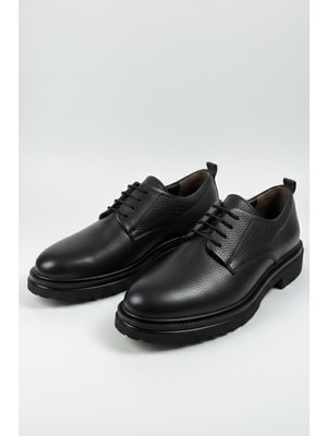 Lusive %100 Hakiki Deri Siyah Günlük Rahat Klasik Erkek Ayakkabı LUASS28AL0044