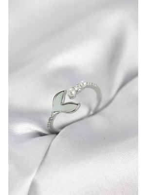 Prativas Gümüş Renk Balık Kuyruğu Model Kadın Yüzük - PRT3500EB10502