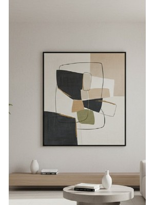 Safir Design Modern Minimalist Soyut Çerçeveli Tablo