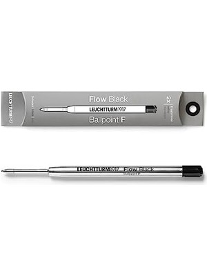 Liora Drehgriffel Nr. 1, Tükenmez Kalem Yedeği, 2'li Paket, Siyah, (F) Uç