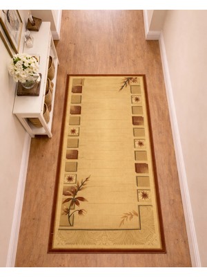 Dinarsu Halı Klasik Serisi %100 Akrilik 100 x 300 Bej Rengi