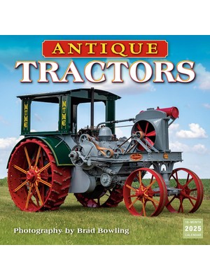 Liora Antika Traktörler 2025 Duvar Takvimi, 12" x 12"