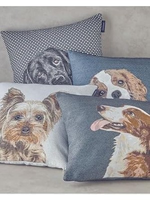 Nexa Breton Pamuk Polyester Dolgulu Kırlent Mavi