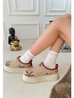 Aesco Mucy Bej Süet Bot - Lisinya