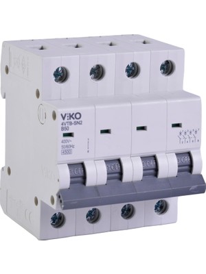 Nexa 4VTB-4B50 Otomatik Sigorta 4,5ka B Tipi 4 Kutup 50A