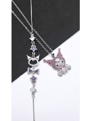 Serenity Kromi Figür Çelik Kolye Bileklik Set