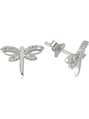 Fm Gümüş Yusufçuk Çivili Küpe