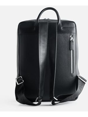 Nexa Paftalı Deri Laptop Sırt Çantası, 38X26X6 Cm, Modern Tasarım