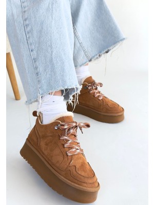 Aesco Muden Taba Süet Bağcıklı Bot - Lisinya