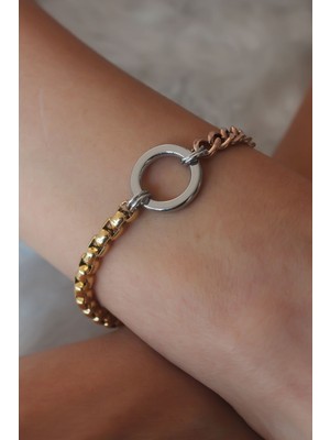 Aesco Çelik Mix Renk Kadın Bileklik - Lisinya